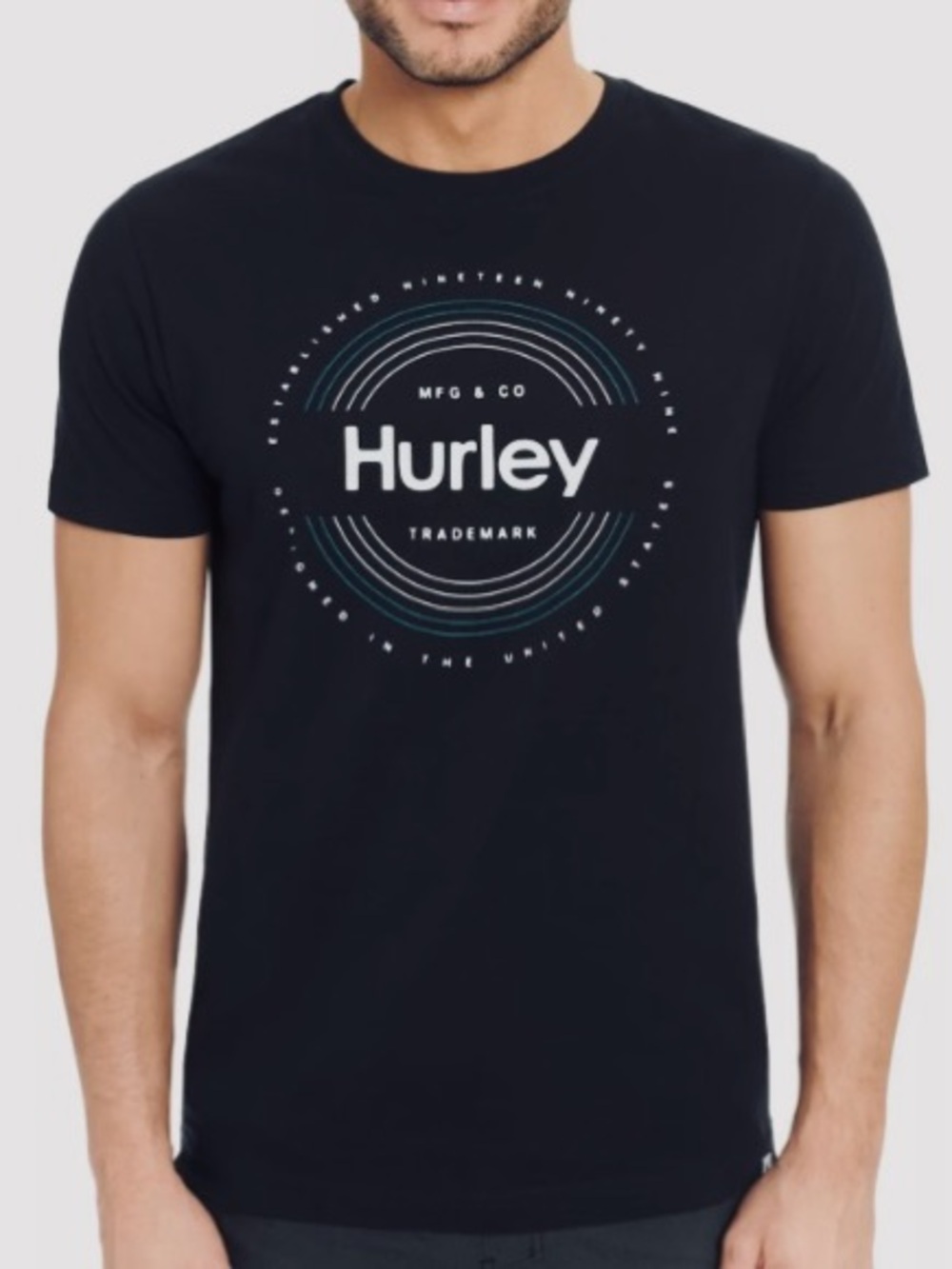 HURLEY Tubular Jersey SS Graphic Tee - Black